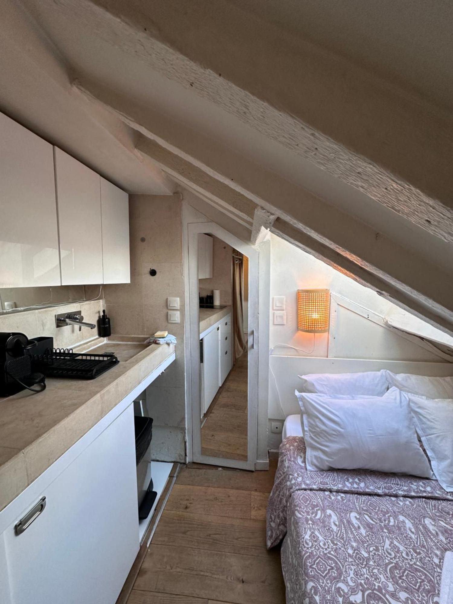 Marais Rooftop Studio - Metro Filles Du Calvaire Lejlighed Paris Eksteriør billede