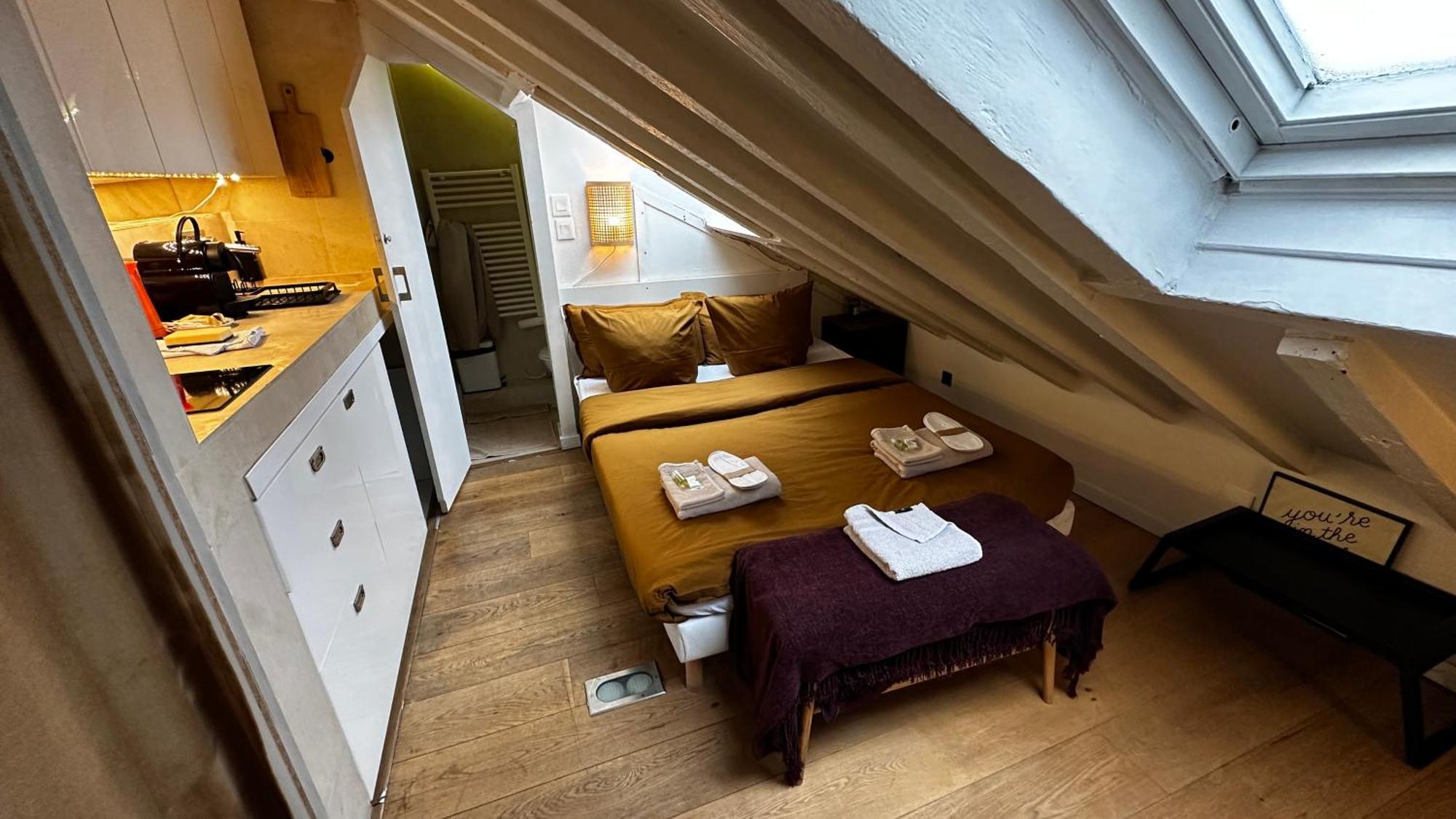 Marais Rooftop Studio - Metro Filles Du Calvaire Lejlighed Paris Eksteriør billede